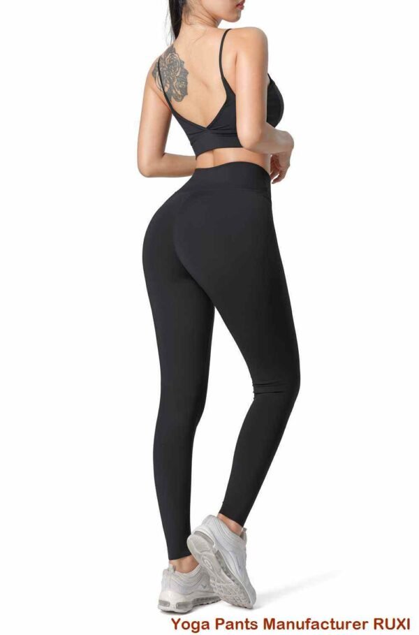 Criss Cross High Waist Flare Leggings Ruxi dk386