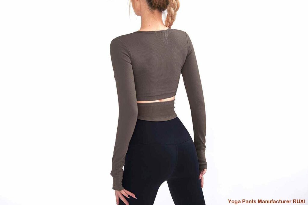 Langærmet Yoga Crop Top til kvinder Ruxi dk750