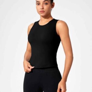 Ribbede træningsshorts til kvinder High Waist Activewear