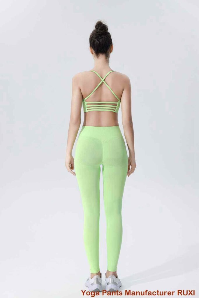 Pink Fold Over Yoga Bukser Dame Activewear Ruxi dk129