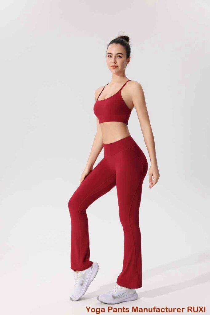 Højtaljede yogabukser med lommer Ruxi dk698