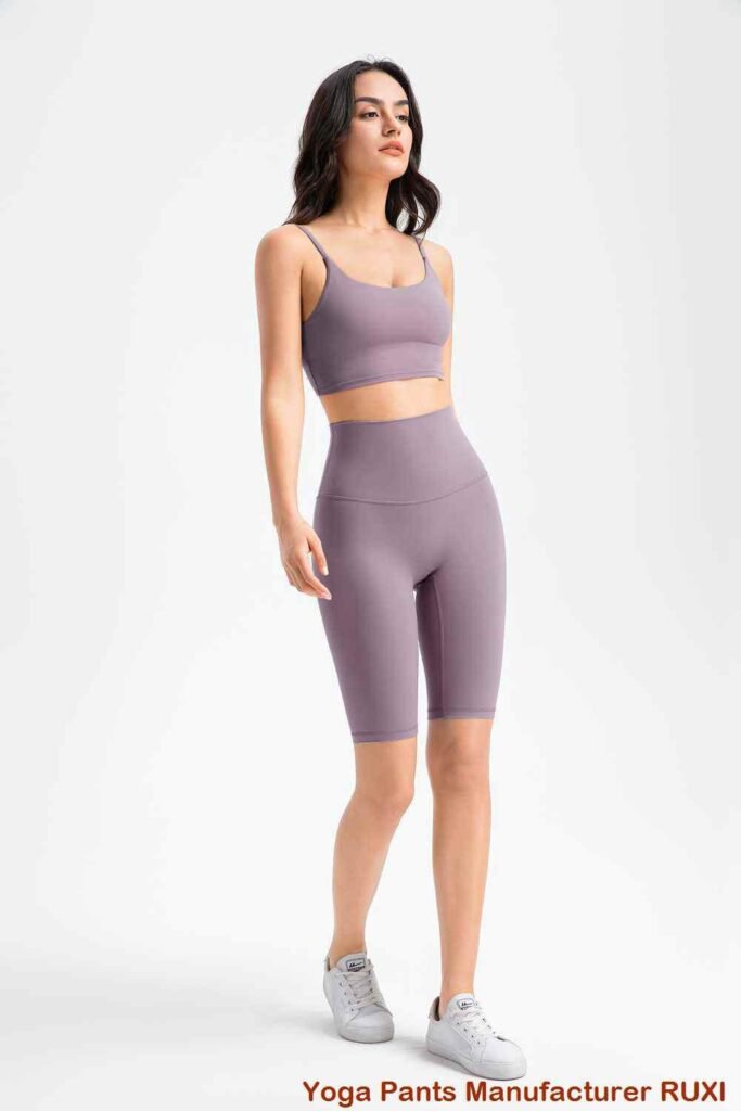 Sorte yogashorts med lommer til kvinder Ruxi dk3562