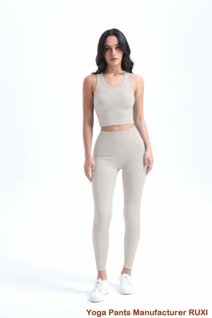 Slanke sorte Activewear Leggings til kvinder Ruxi dk787
