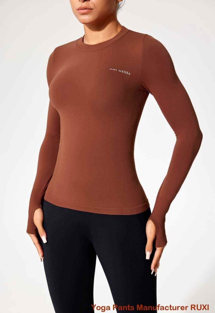 Højtaljede bootcut yogabukser til kvinder Ruxi dk765